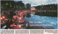 Weser-Kurier Artikel Musik und Licht vom 11.9.2017