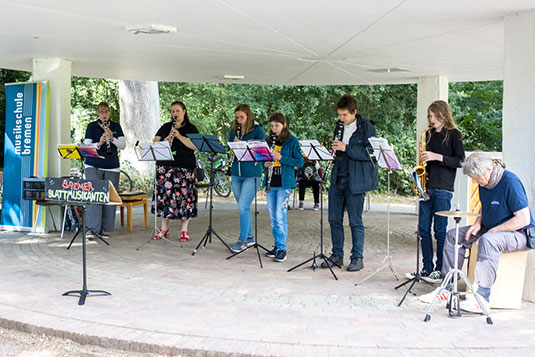 Ensemble Auftritt der Musikschule Bremen im Dyckhoff Pavillon